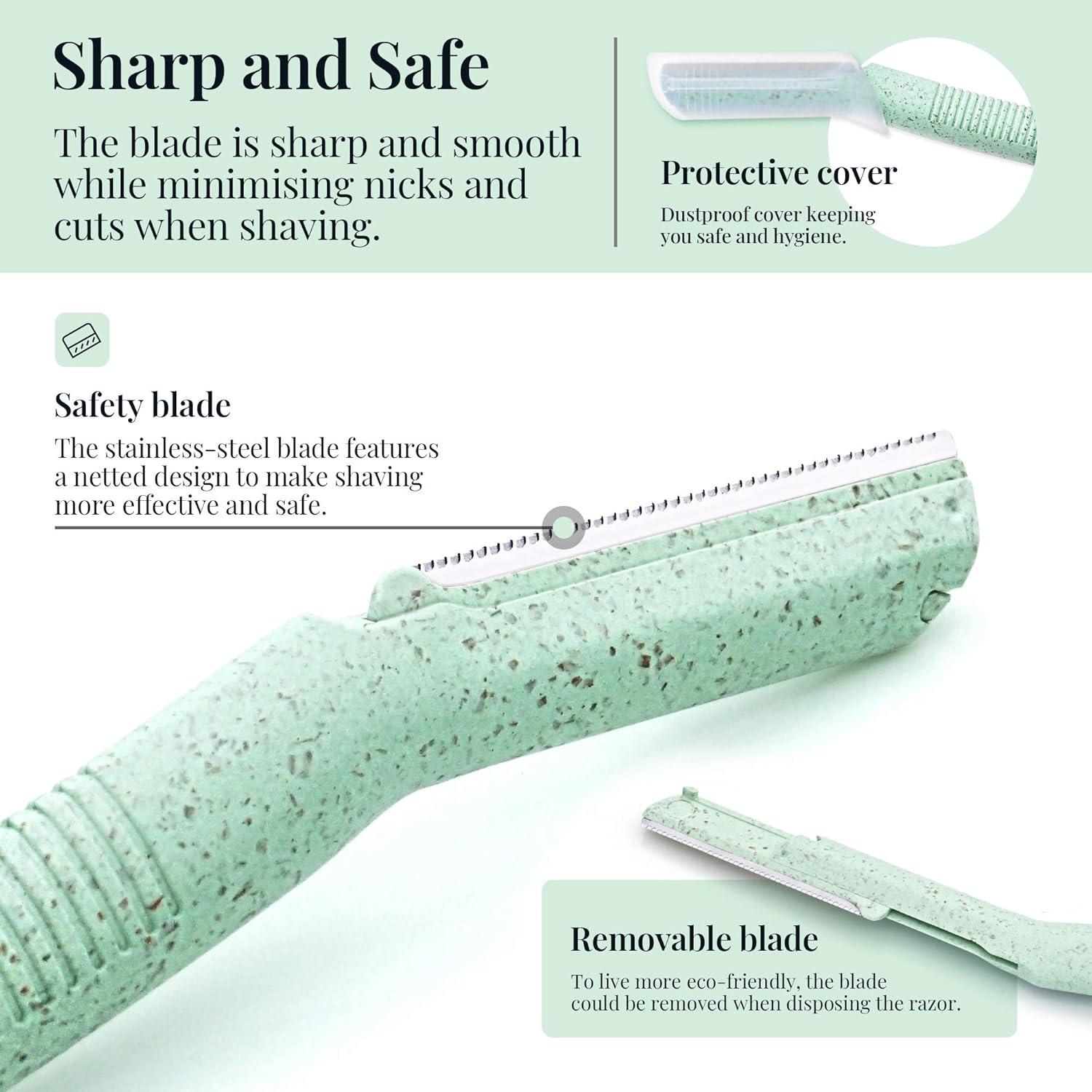 Cuchillas de Cejas ENNVA 6 Piezas para Mujeres - Dermaplane