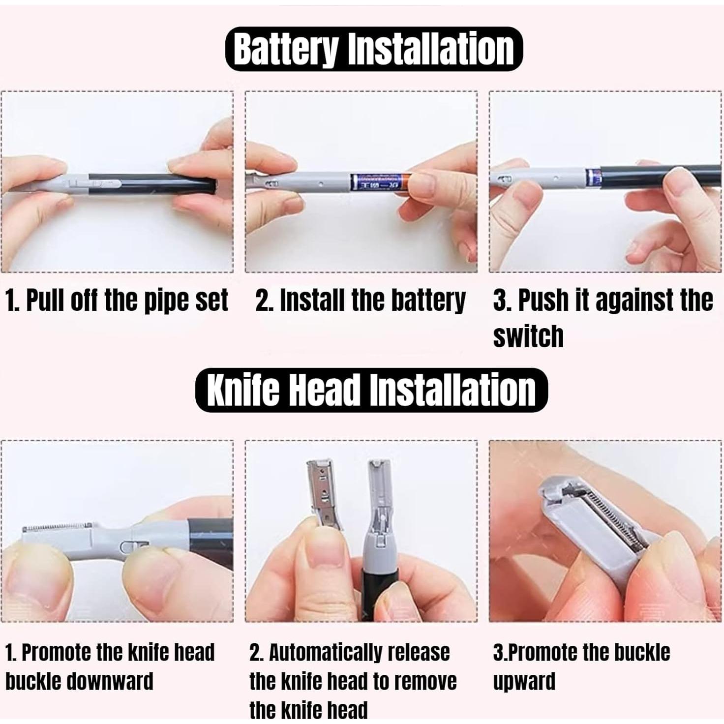 Recortador de Cejas Eléctrico Zetiling para Mujeres - Compacto y Efectivo