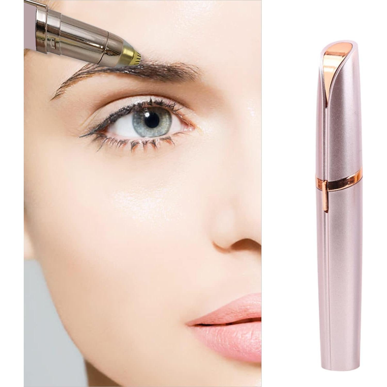 Recortador Eléctrico de Cejas LiXiongBao Oro Rosa USB