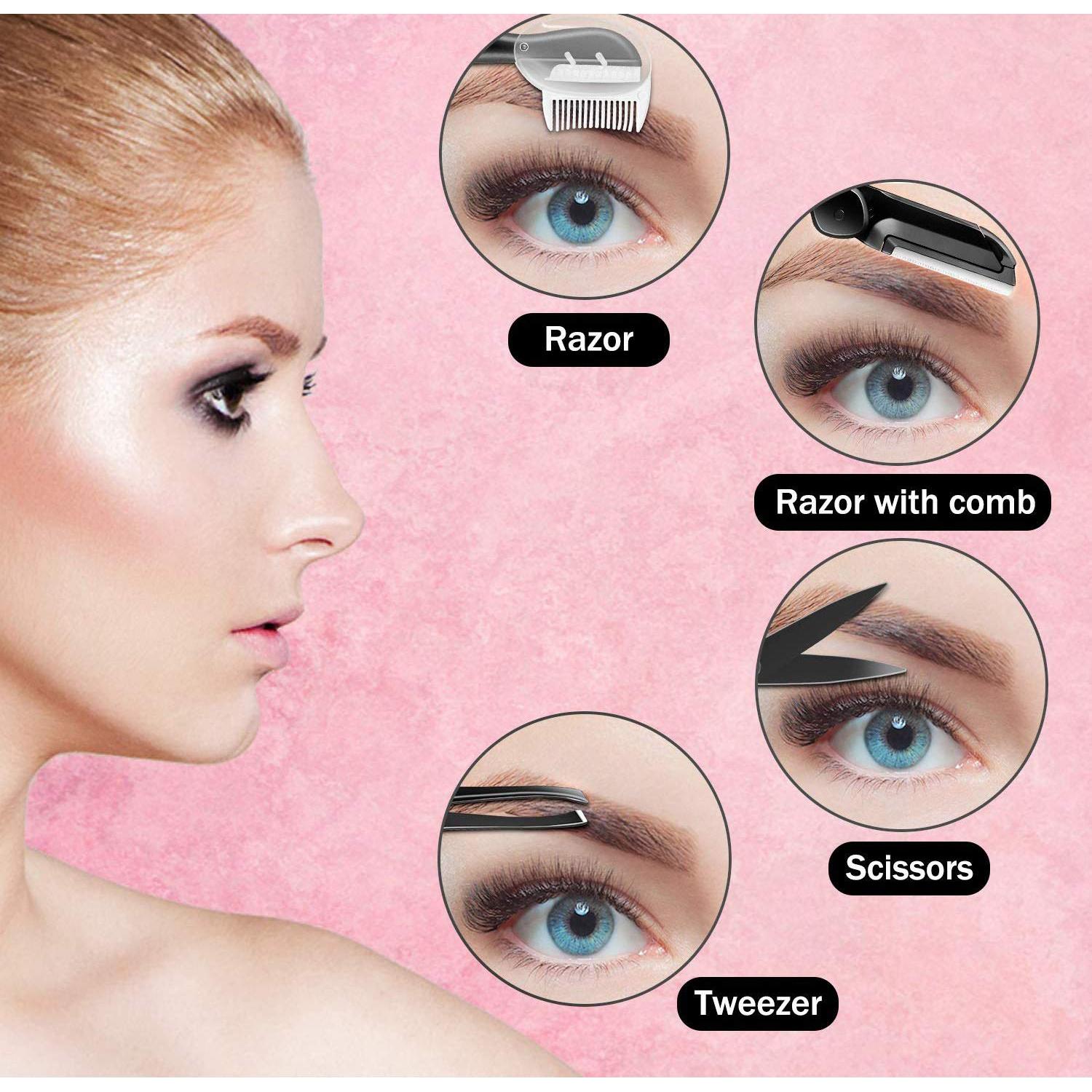 Kit de Cejas 9 en 1 Z&HY Store - Herramientas de Belleza