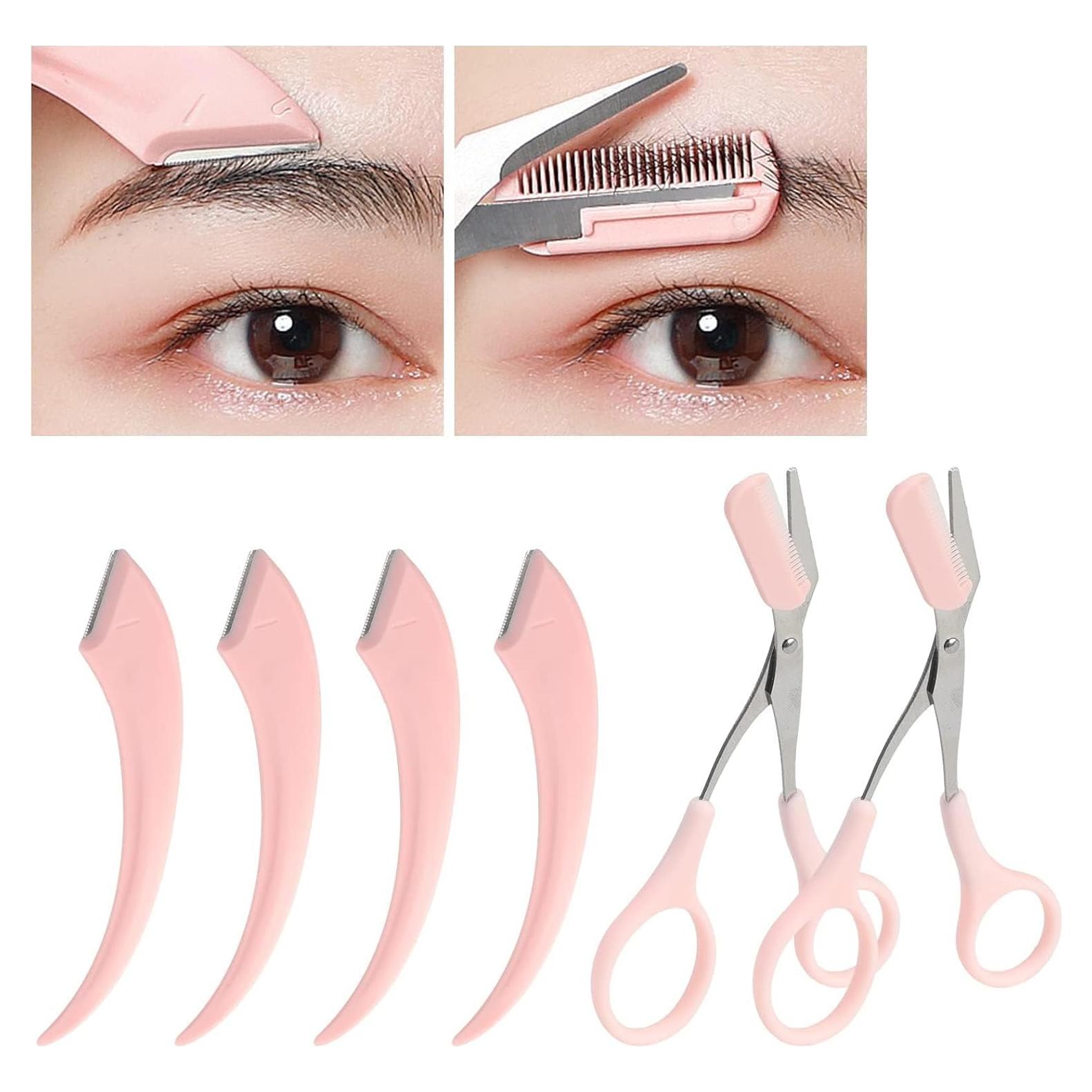 Set de 6 Piezas Tijeras y Recortadores de Cejas Jawfait