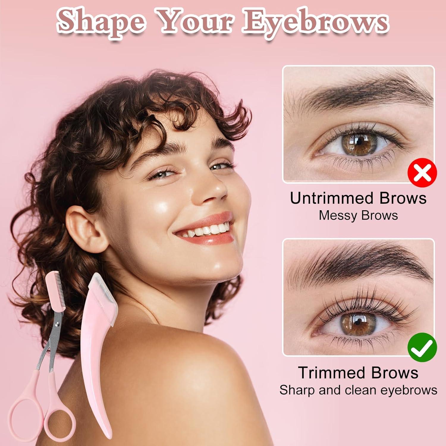 Set de 6 Piezas Tijeras y Recortadores de Cejas Jawfait