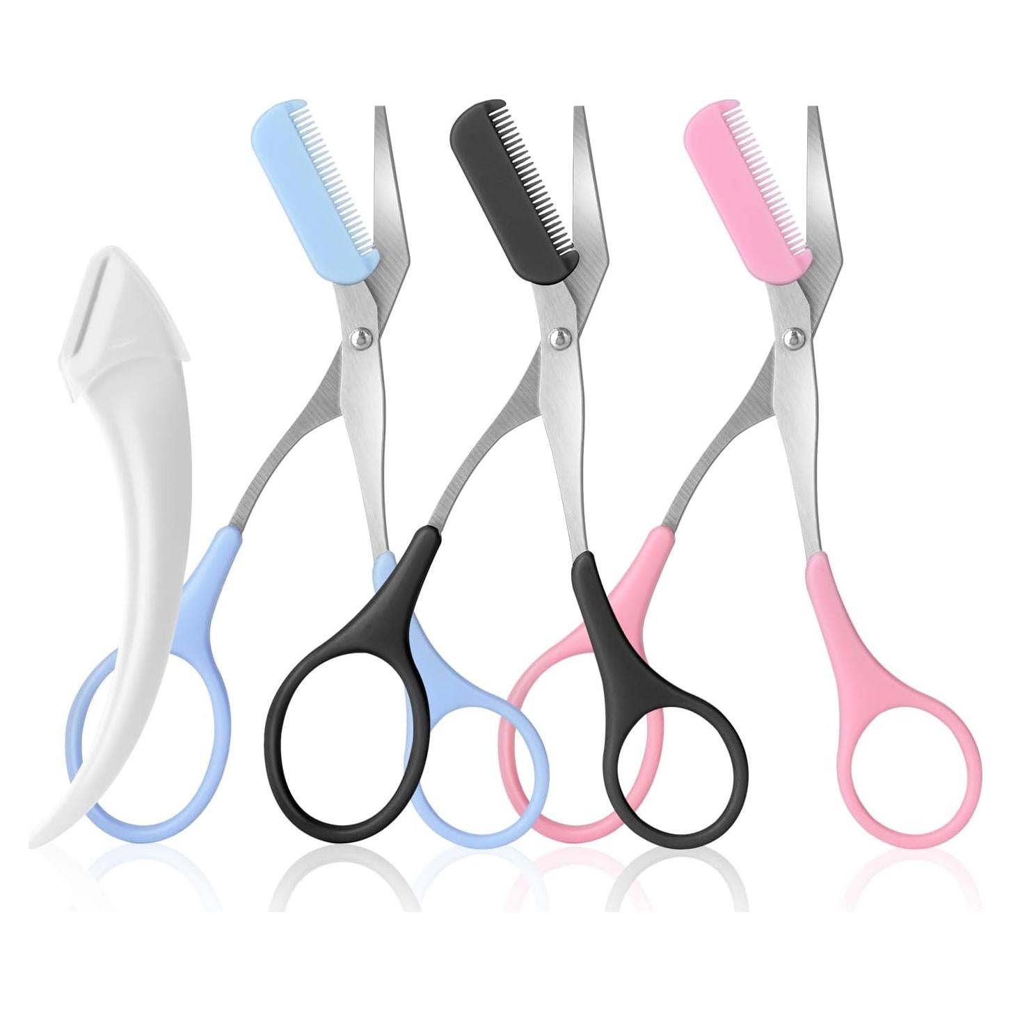 Tijeras para Cejas JIAKAI 3 Piezas Acero Inoxidable