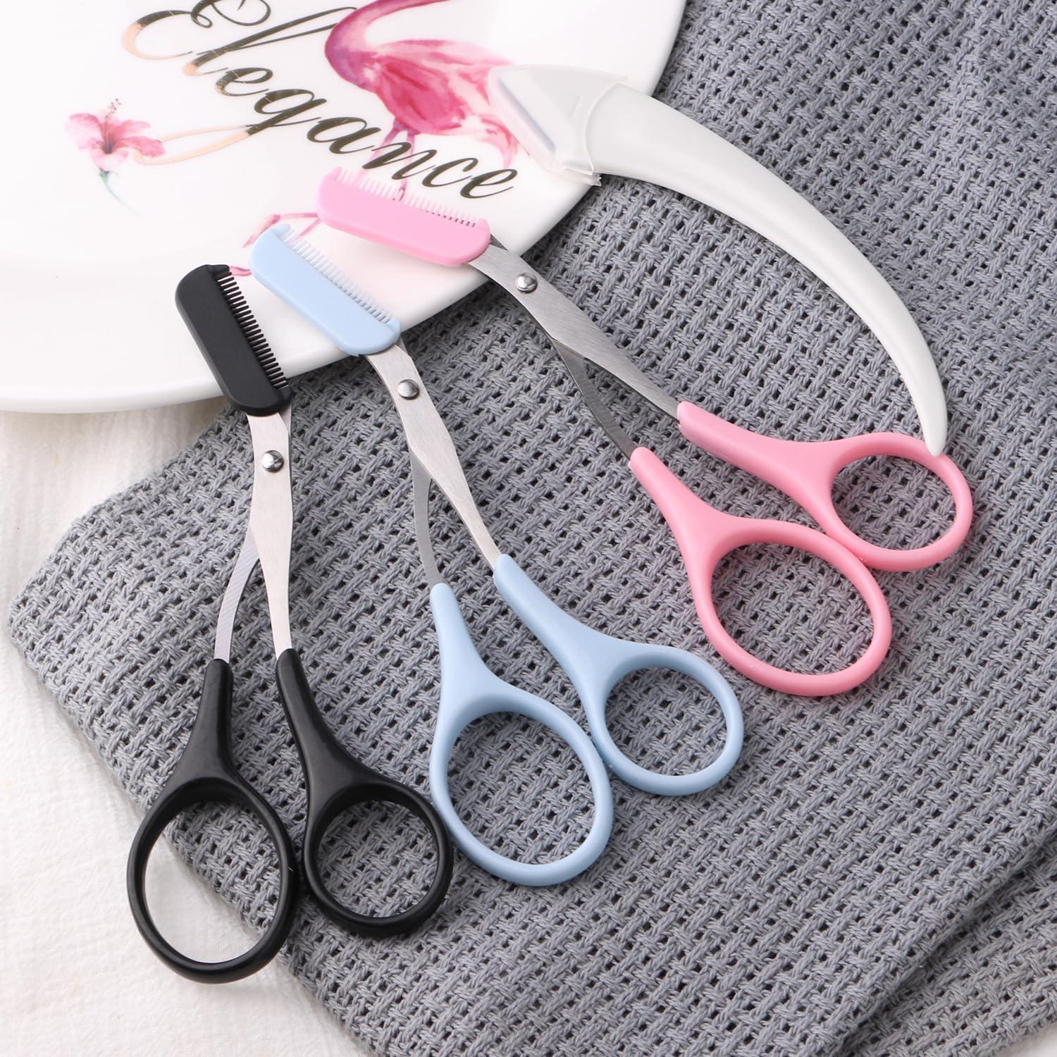 Tijeras para Cejas JIAKAI 3 Piezas Acero Inoxidable