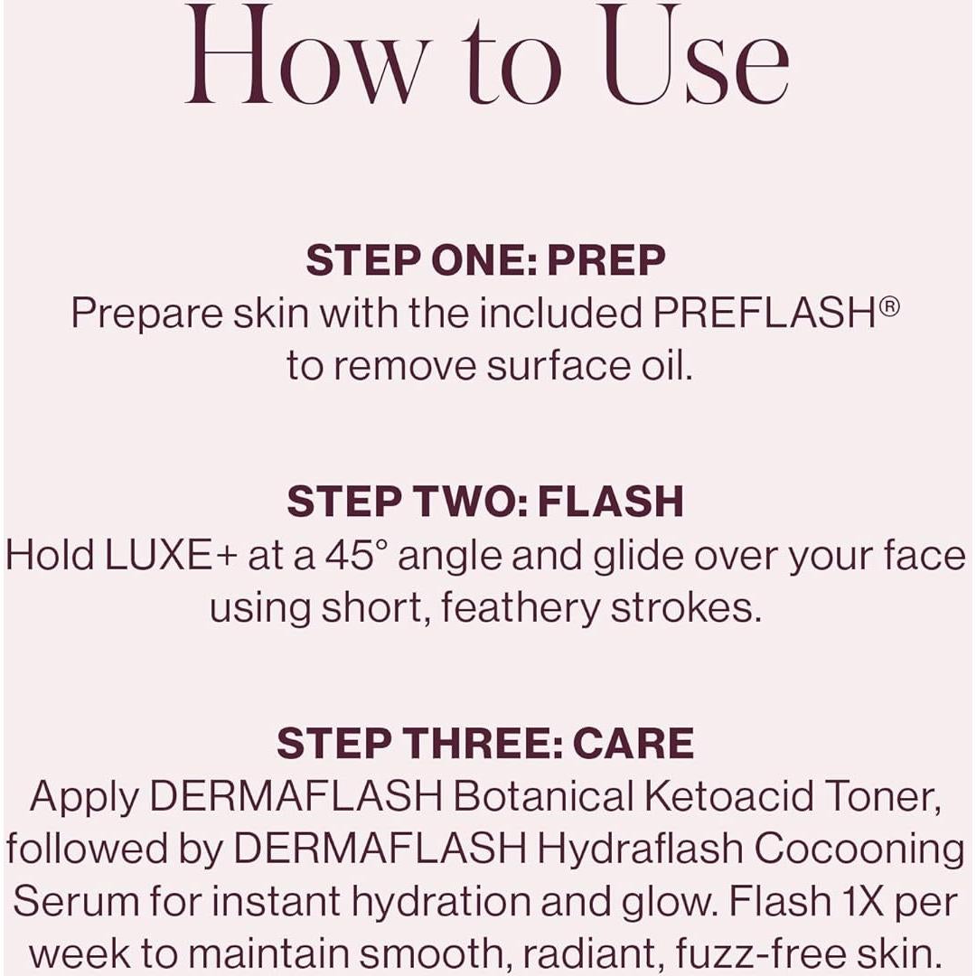 DERMAFLASH LUXE+ Exfoliador Facial Sónico 2 en 1 348g