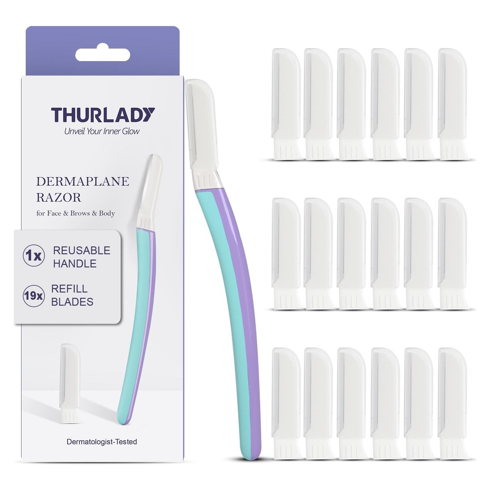 Rasuradora Dermaplane THURLADY para Mujeres con 19 Microblades