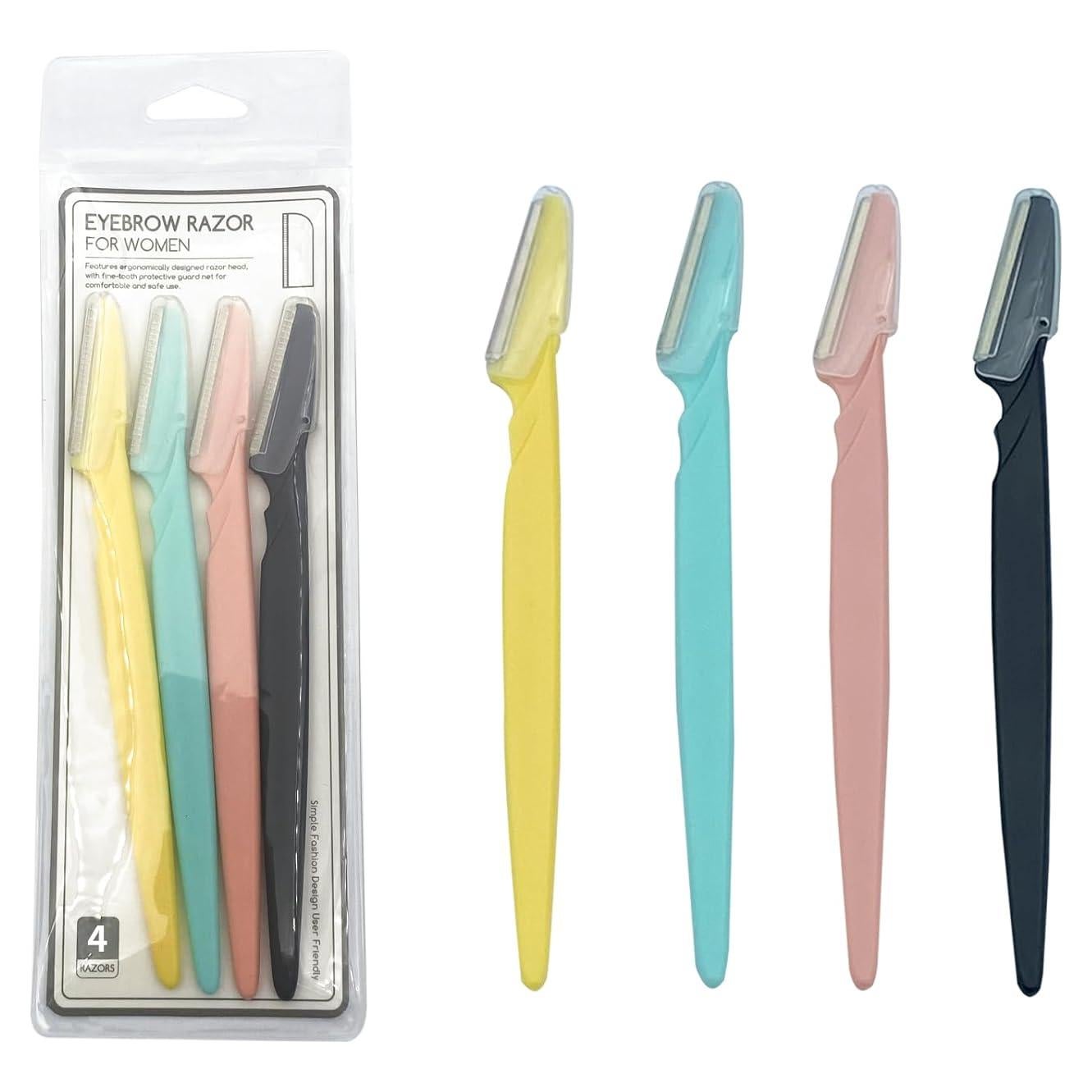 Rasuradora de Cejas Szeyuen 4 Pcs Acero Inoxidable 14.73 cm