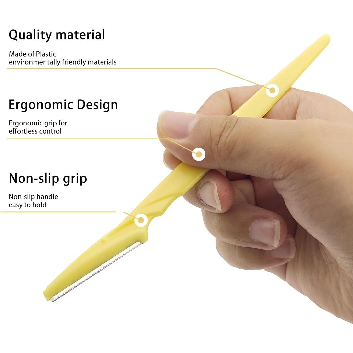 Rasuradora de Cejas Szeyuen 4 Pcs Acero Inoxidable 14.73 cm