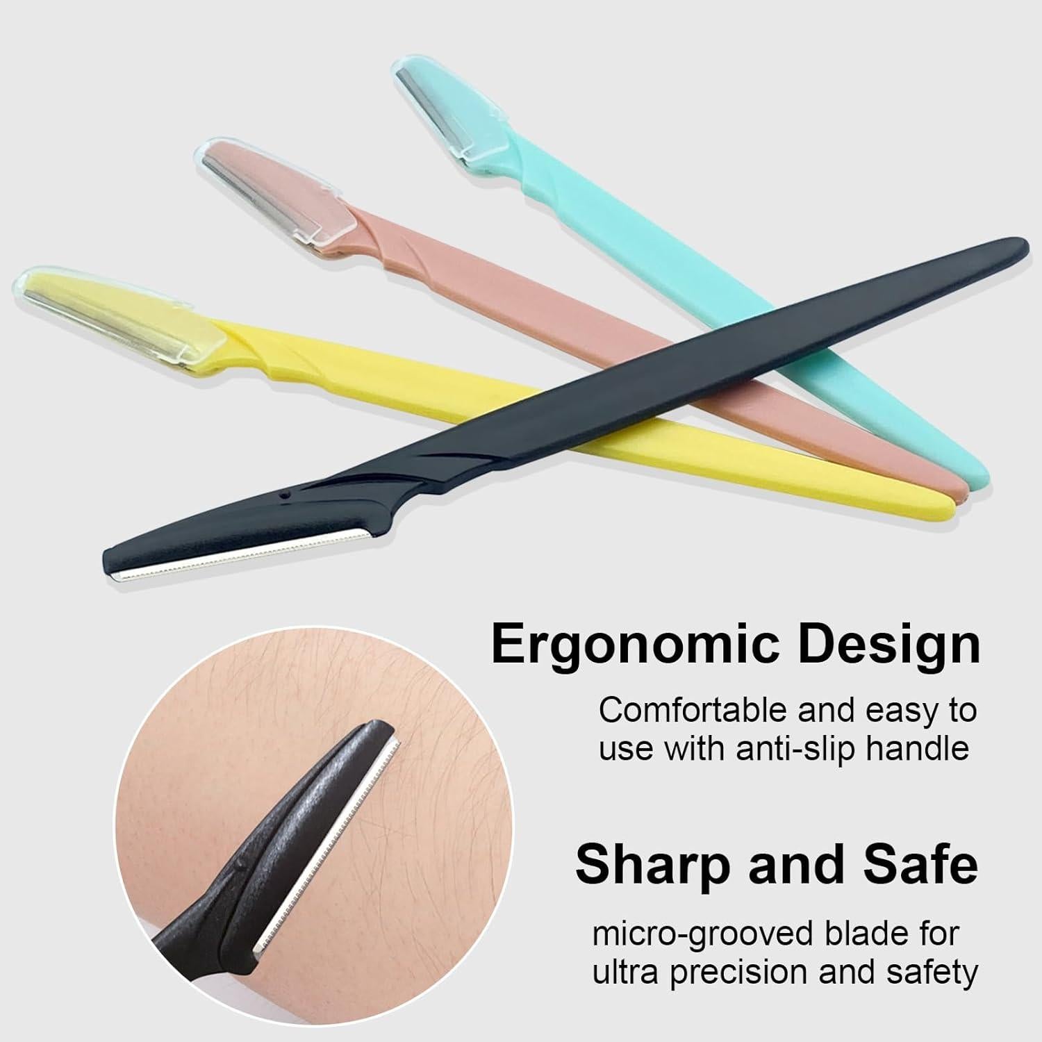 Rasuradora de Cejas Szeyuen 4 Pcs Acero Inoxidable 14.73 cm