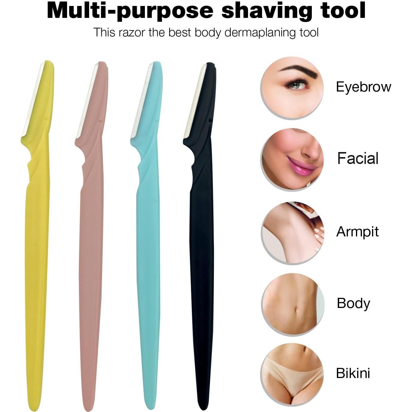 Rasuradora de Cejas Szeyuen 4 Pcs Acero Inoxidable 14.73 cm