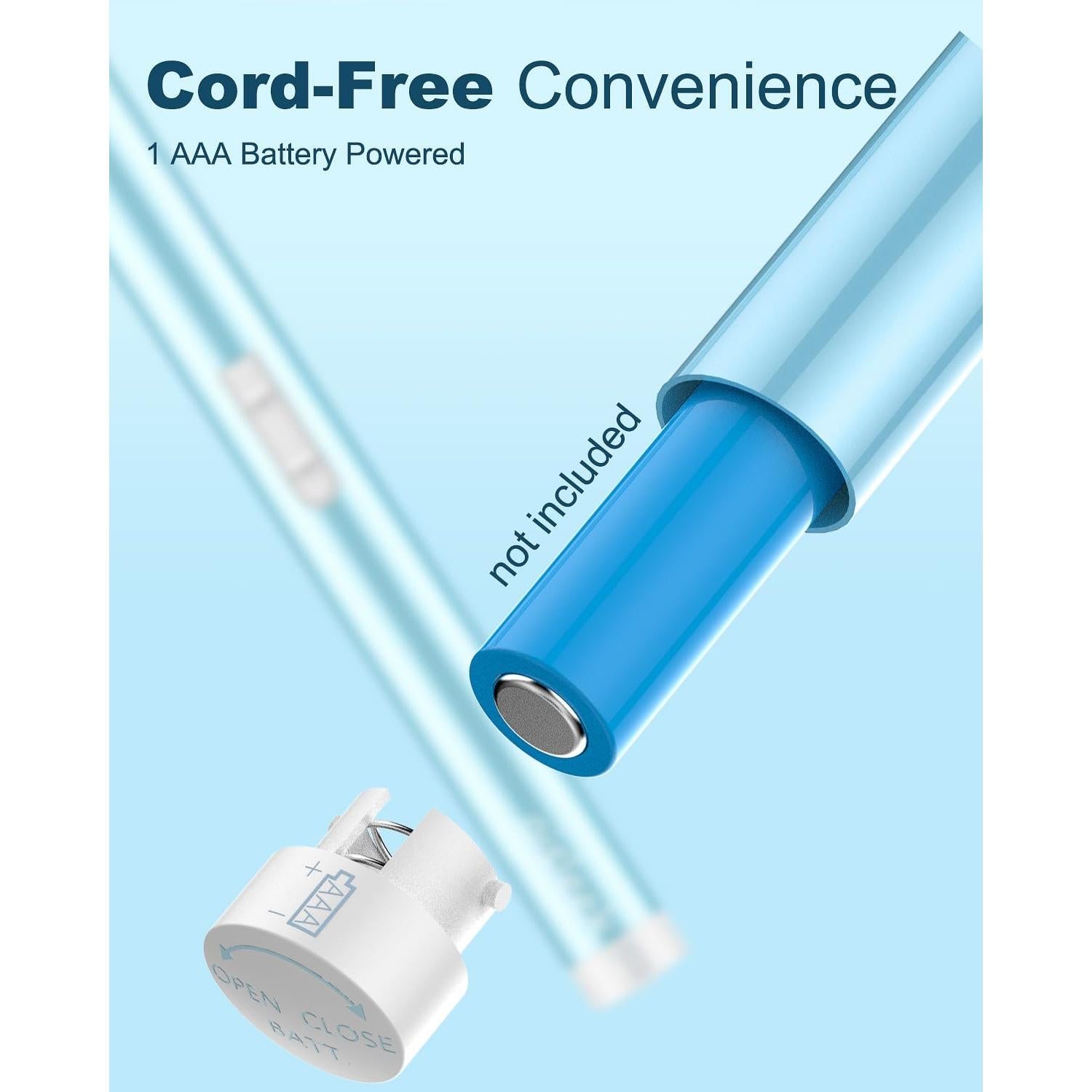 Recortador de Cejas Aisleek, Compacto y Portátil, Azul