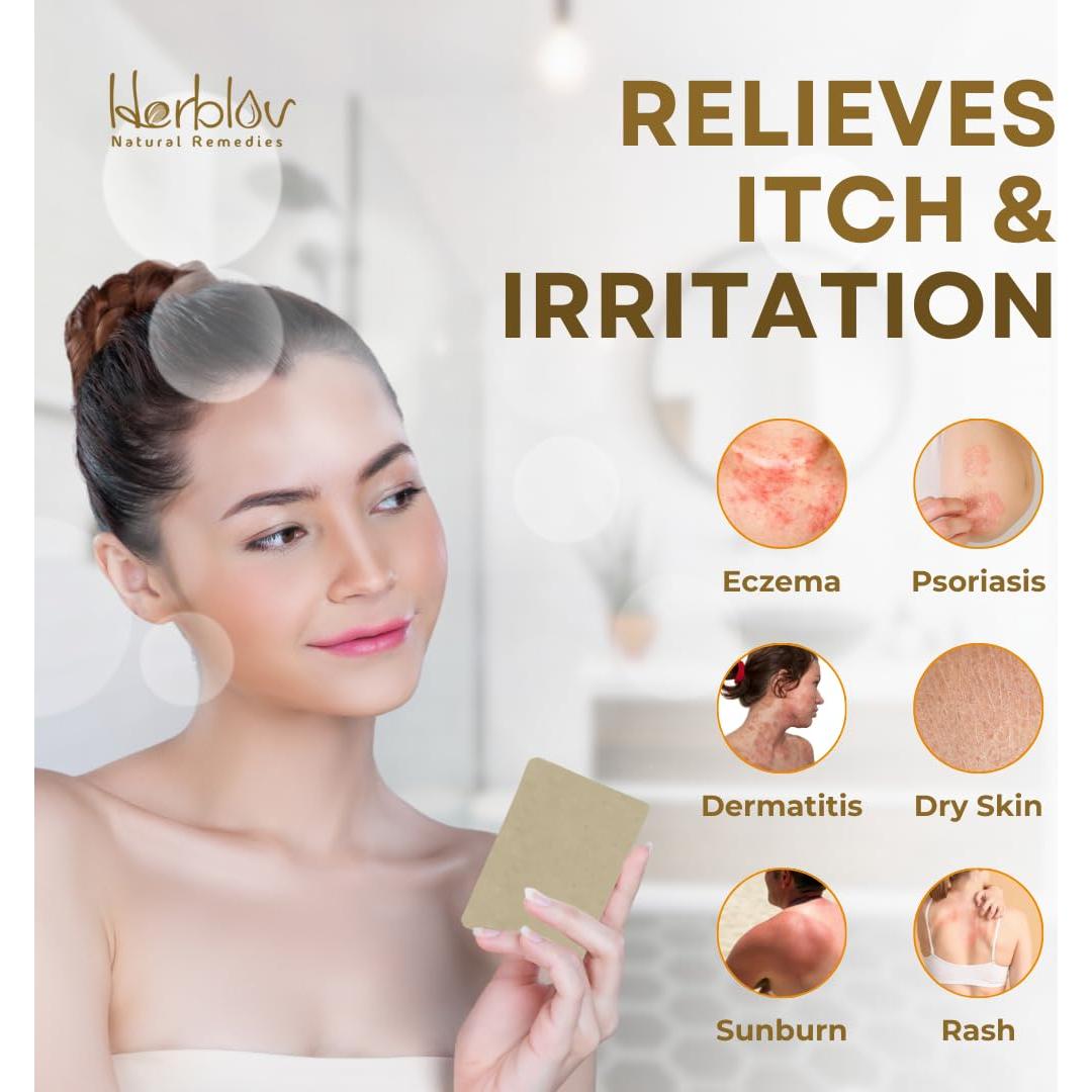 Jabón Natural de Leche de Cabra con Avena y Miel 113g - Herblov