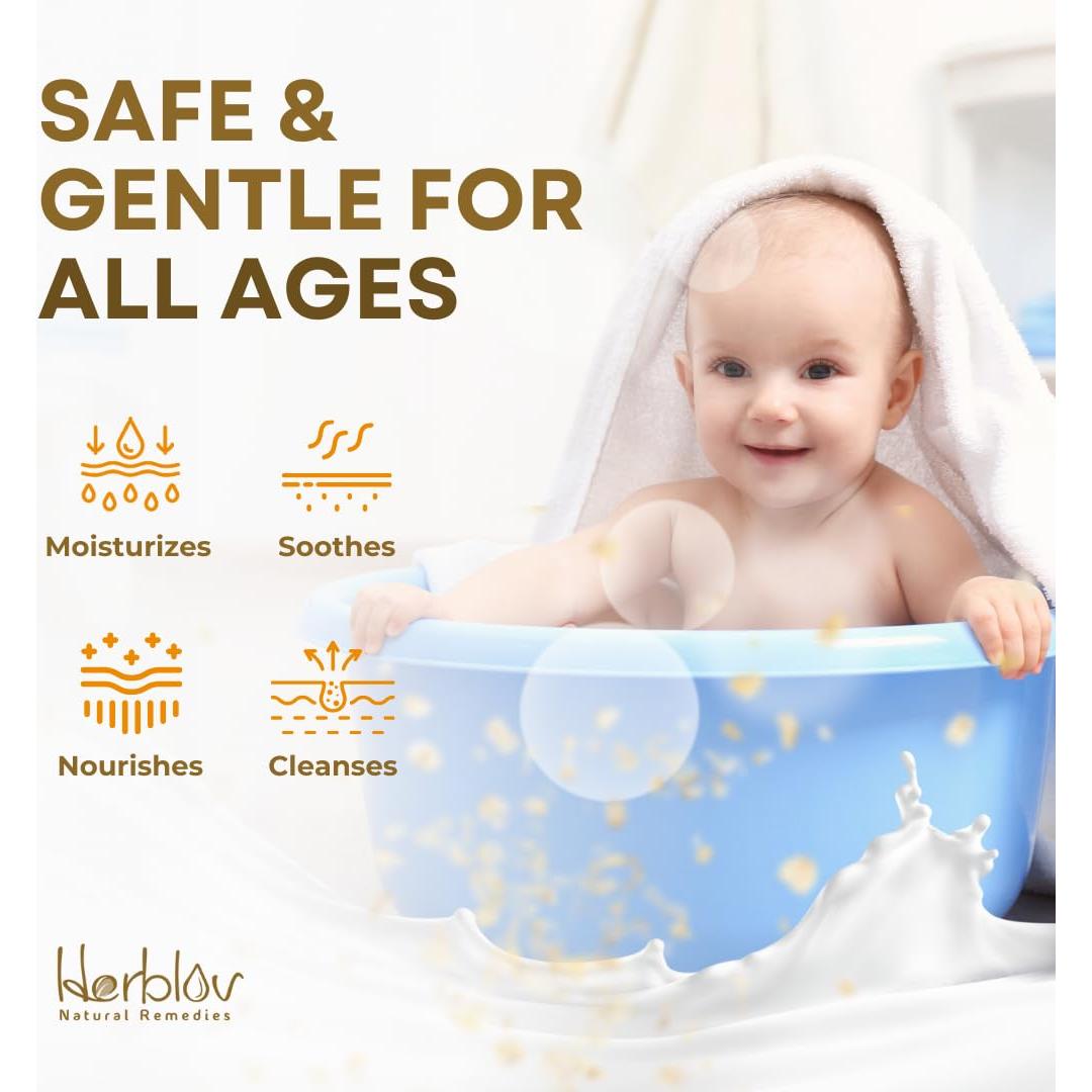 Jabón Natural de Leche de Cabra con Avena y Miel 113g - Herblov