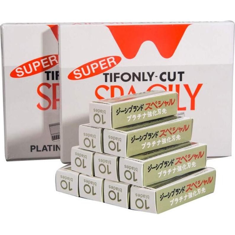 Cuchillas de Afeitar de Seguridad 100pcs Acero Bisel Único