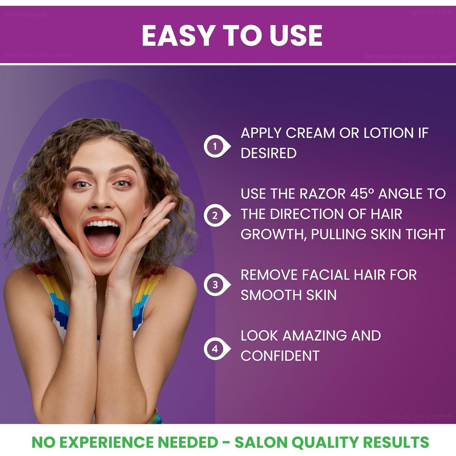 Afeitadoras de Dermaplaning Friendly Razor - Paquete de 3