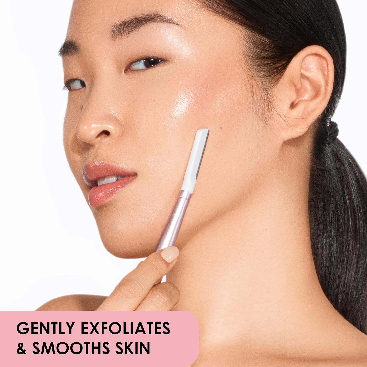 Cuchillas Faciales Dermaplaning Japonesque - 2 Tamaños, Mango Intercambiable