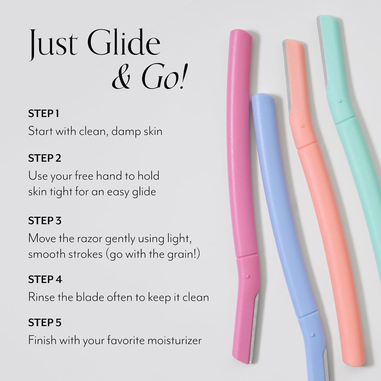 Rasuradoras de Dermaplanado Bliss - 8 Piezas Acero Inoxidable