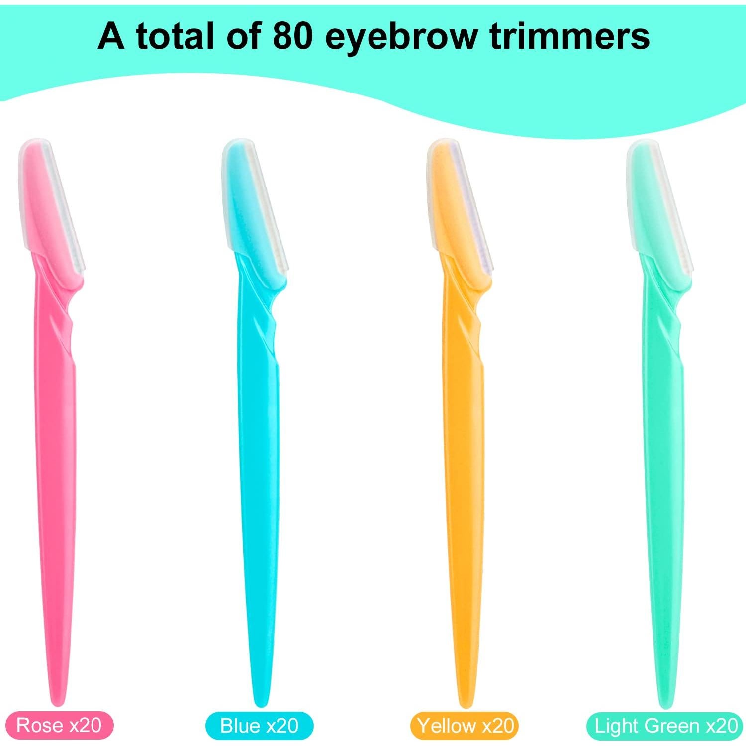 Colovis 80 Cuchillas Faciales Desechables con Funda Protectora