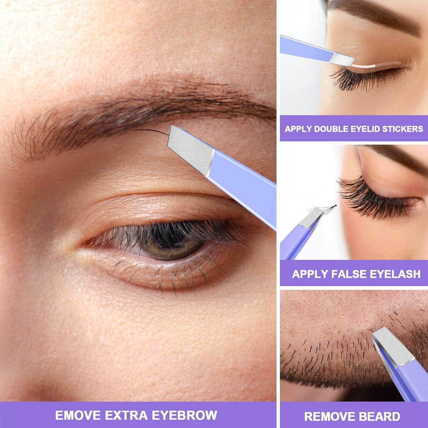 Kit de Cuidado de Cejas FANDAMEI - 6 Piezas, Acero Inoxidable