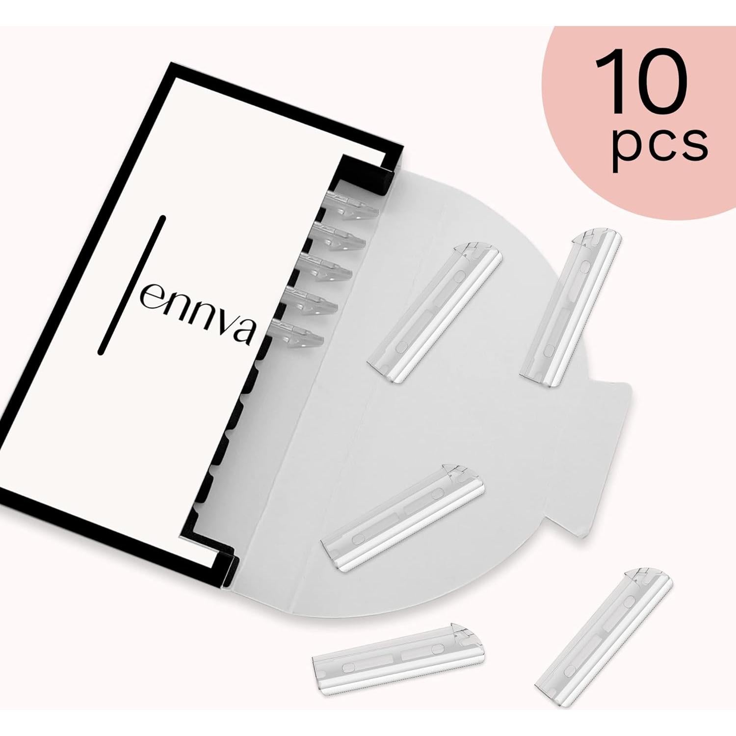 Cuchillas de Repuesto ENNVA de Acero Inoxidable - 10 Unidades