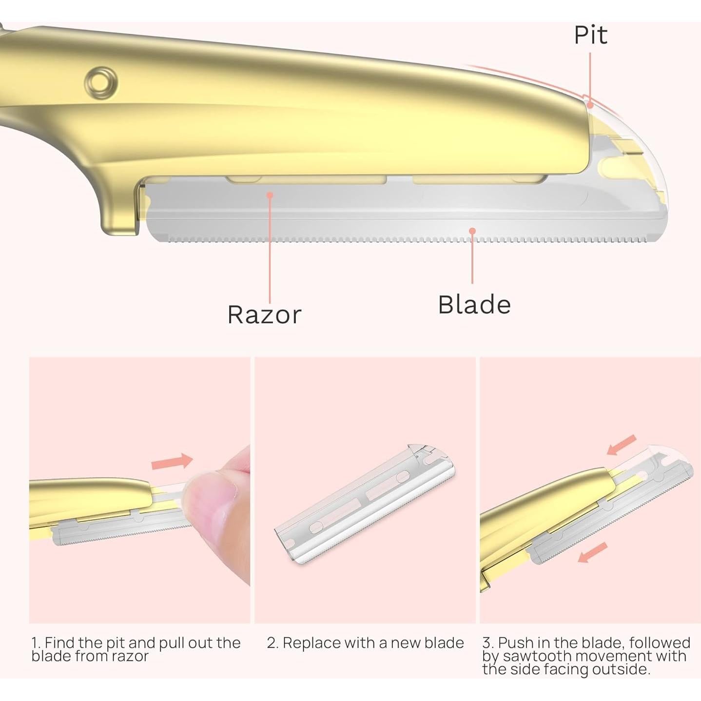 Cuchillas de Repuesto ENNVA de Acero Inoxidable - 10 Unidades