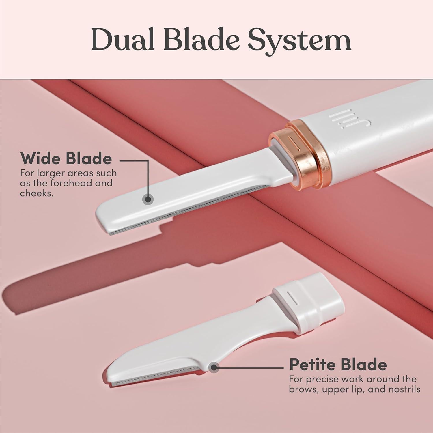 Kit de Afeitado Dermaplane Jill - 1 Varita, 2 Navajas, Paño