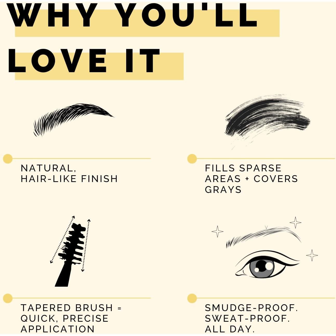 Gel para Cejas Elizabeth Mott FILL - Tinte Negro 4.5g