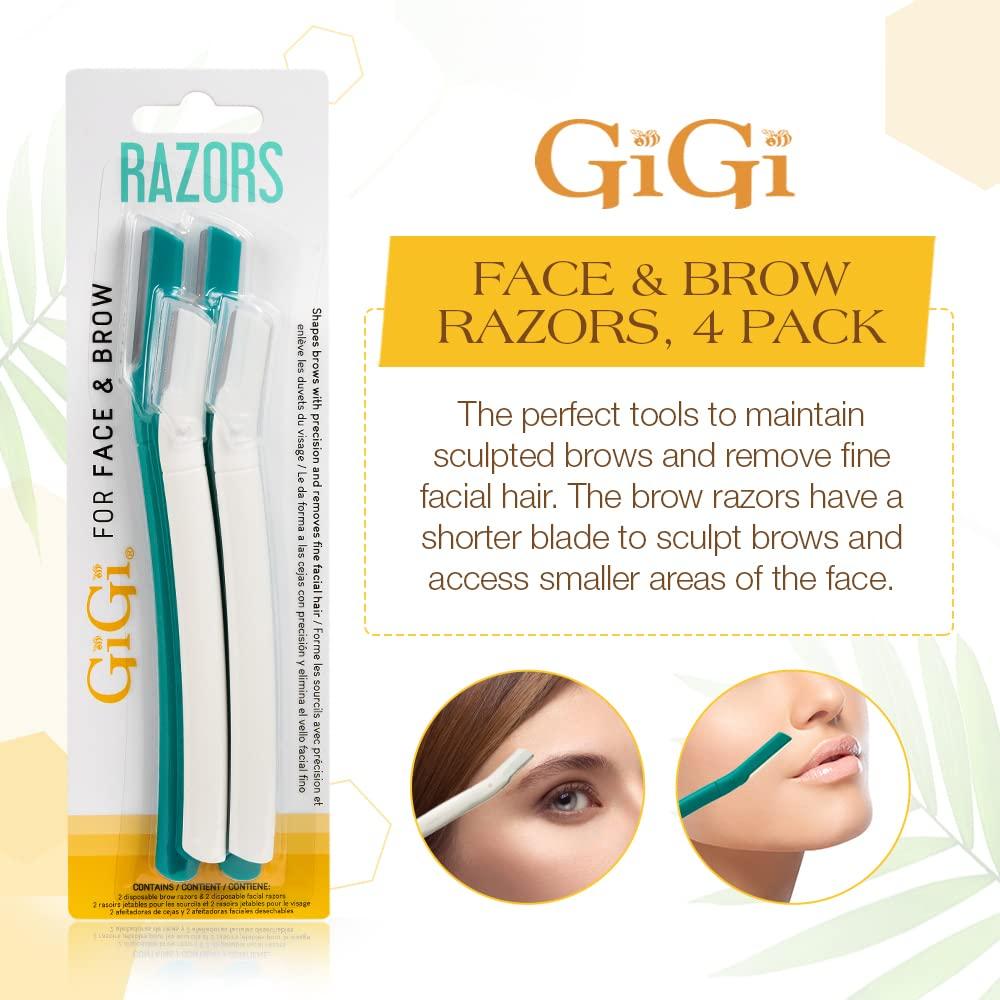 Afeitadores Faciales GiGi 4 Pcs - Precisión para Cejas y Vello