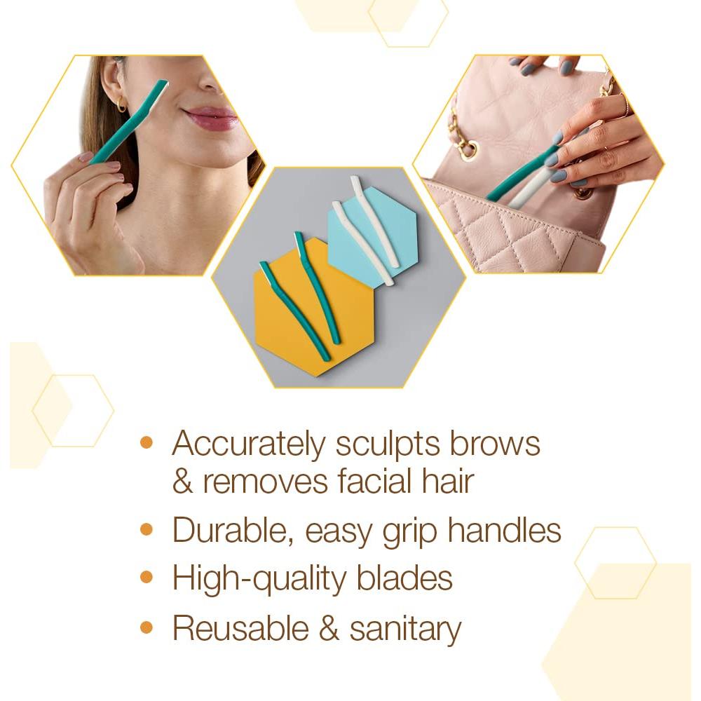 Afeitadores Faciales GiGi 4 Pcs - Precisión para Cejas y Vello