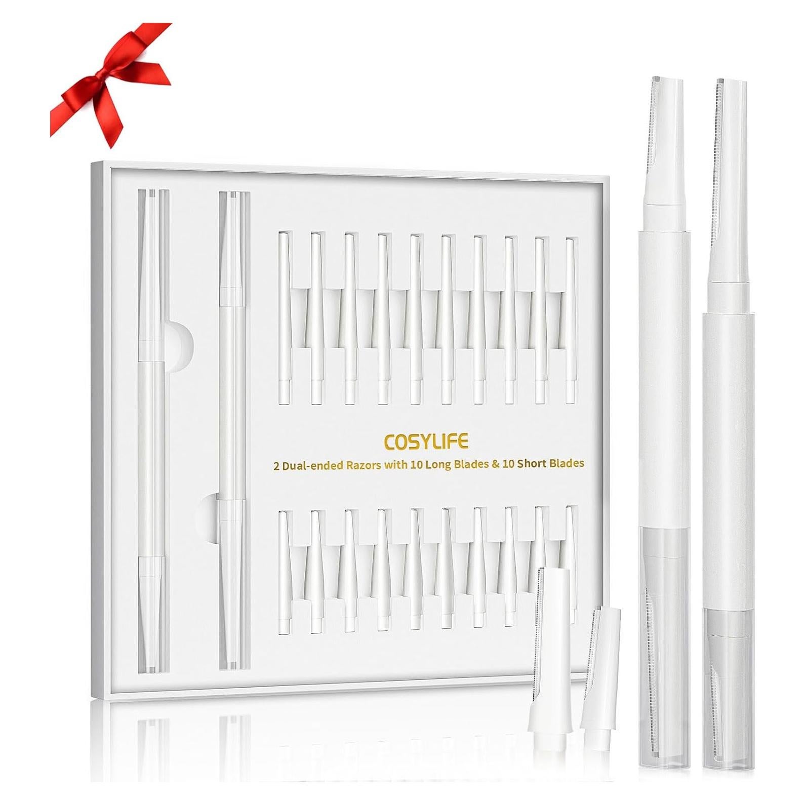 Kit de Dermaplaning COSYLIFE con 2 Cuchillas y 20 Repuestos
