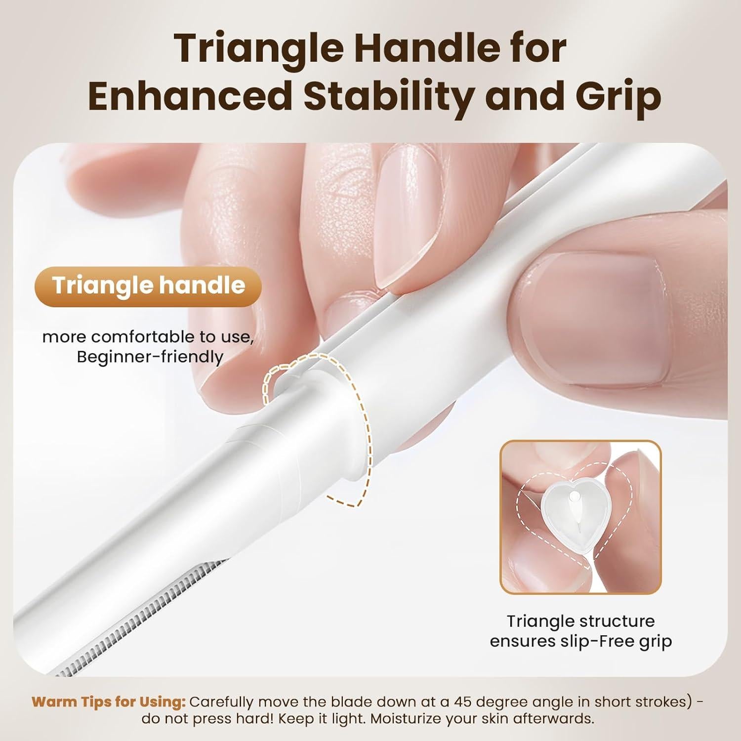 Kit de Dermaplaning COSYLIFE con 2 Cuchillas y 20 Repuestos