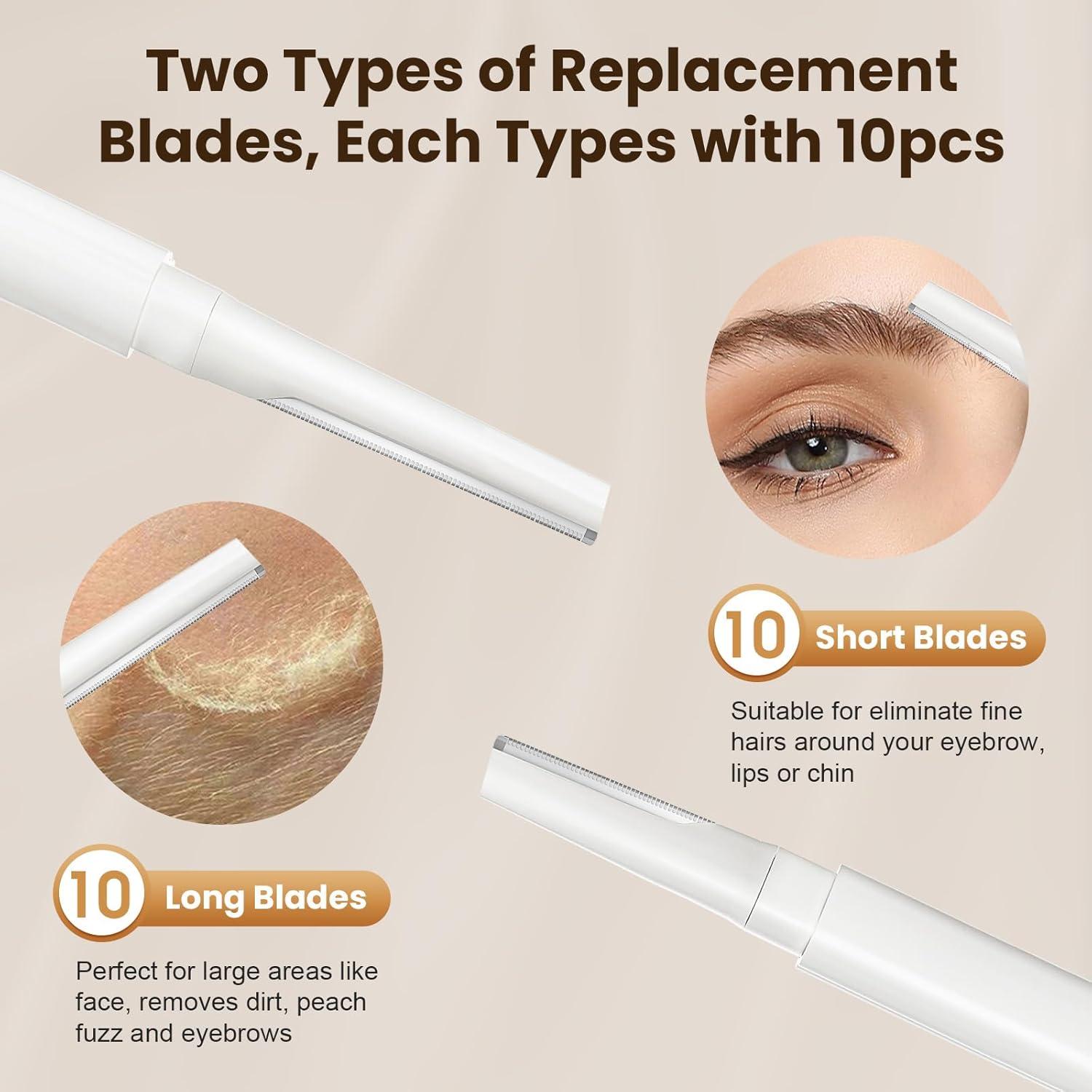 Kit de Dermaplaning COSYLIFE con 2 Cuchillas y 20 Repuestos