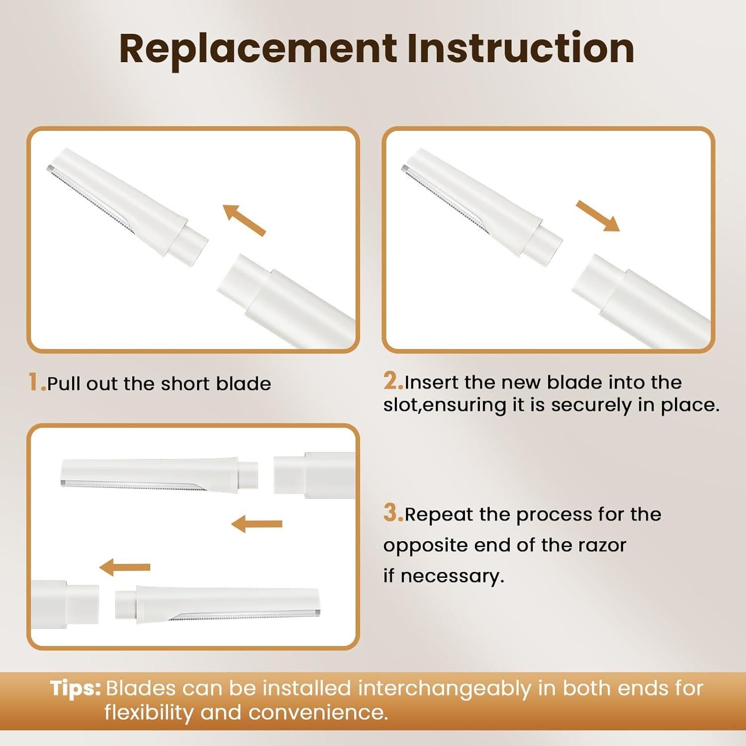 Kit de Dermaplaning COSYLIFE con 2 Cuchillas y 20 Repuestos