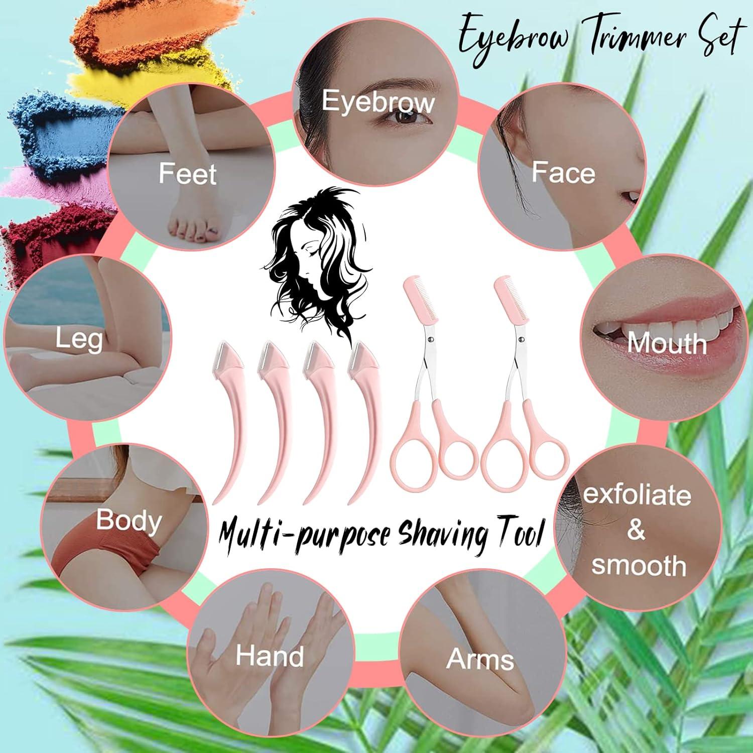 Juego de 6 Recortadores de Cejas Curvados CHENYOUSH