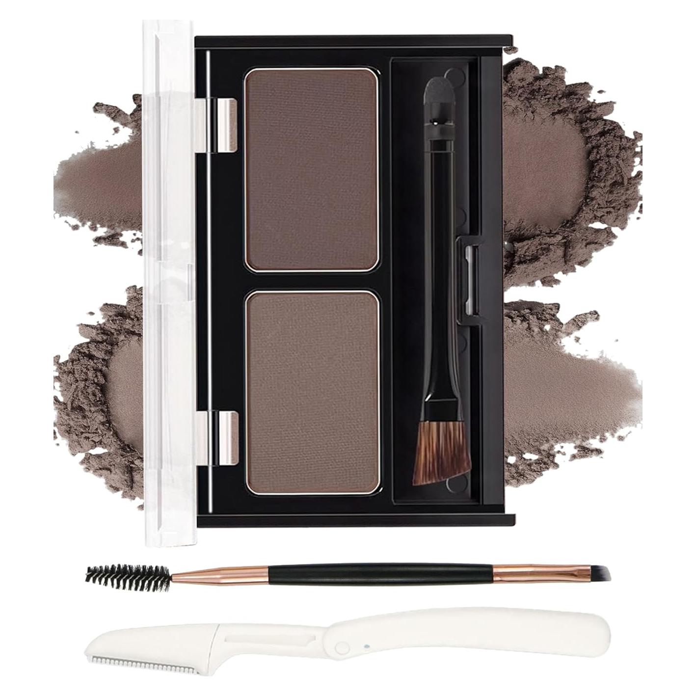 Kit de Polvo para Cejas 2 Colores - Impermeable y Duradero