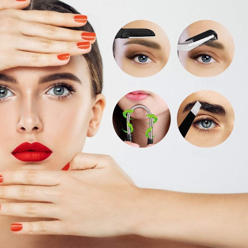 Set de Eliminación de Vello Facial Kapmore S-1 con Pinzas y Rasuradora