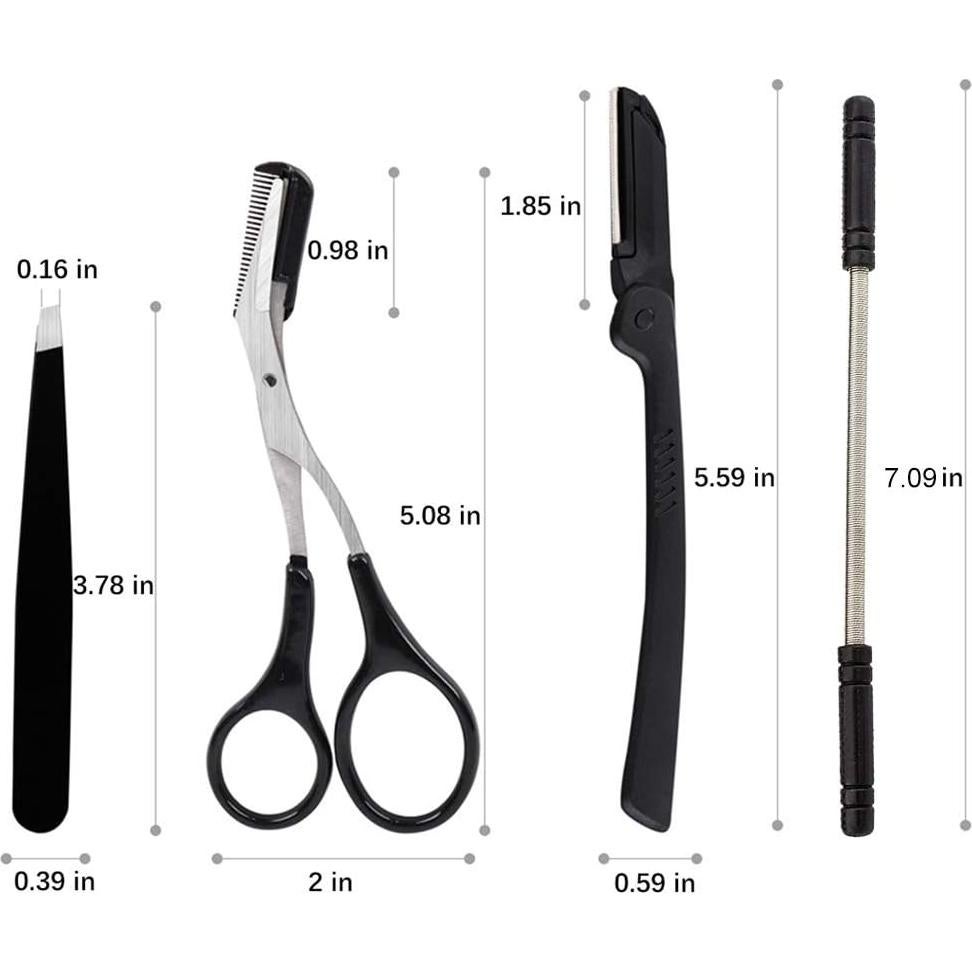 Set de Eliminación de Vello Facial Kapmore S-1 con Pinzas y Rasuradora