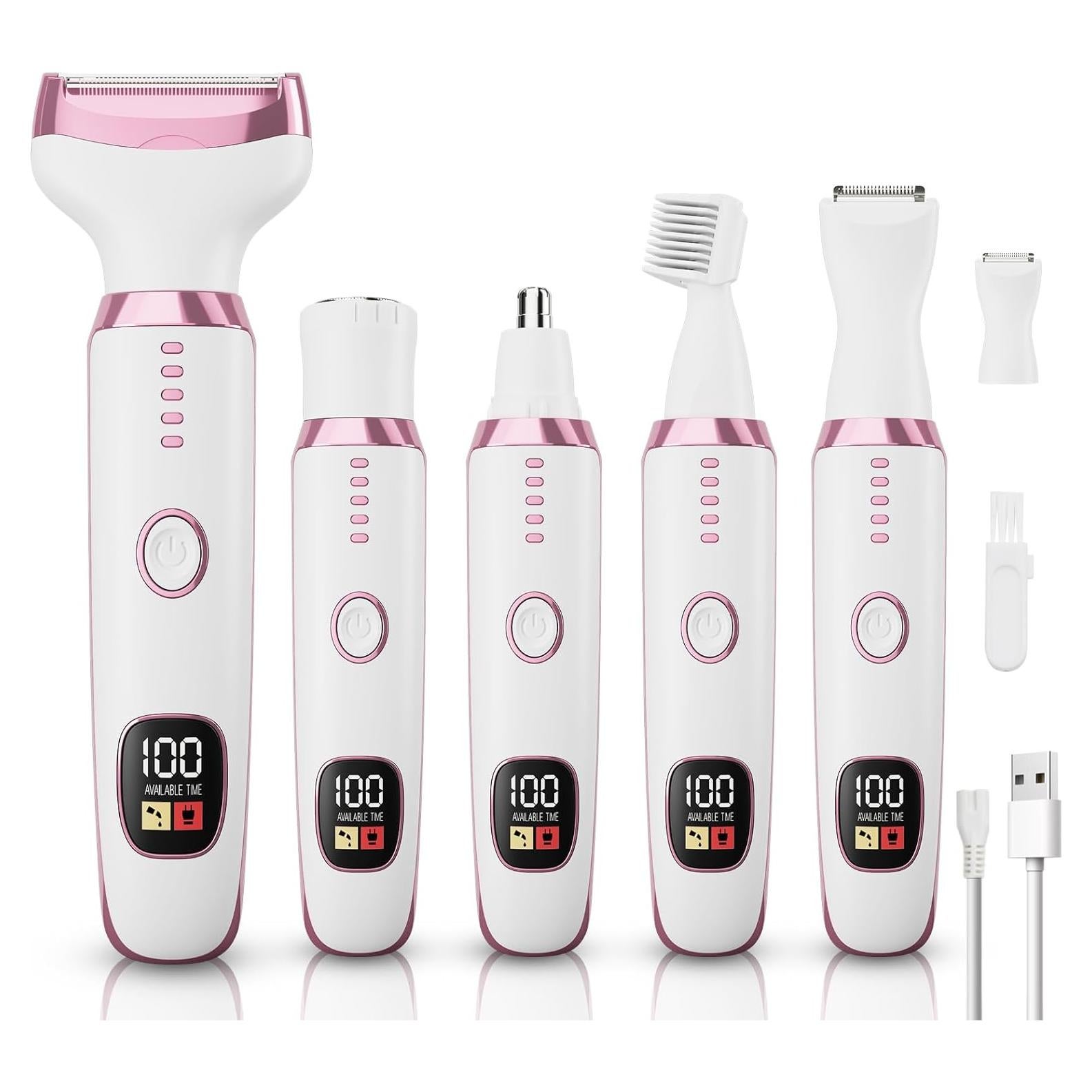 Afeitadora eléctrica 5 en 1 Ourceccare RF-3028A Blanca