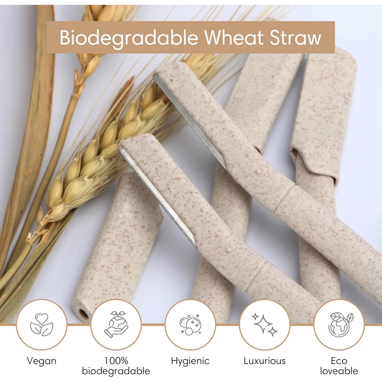 Herramienta de Afeitado Facial Dermaplane Lujo Orgánico 12 pcs