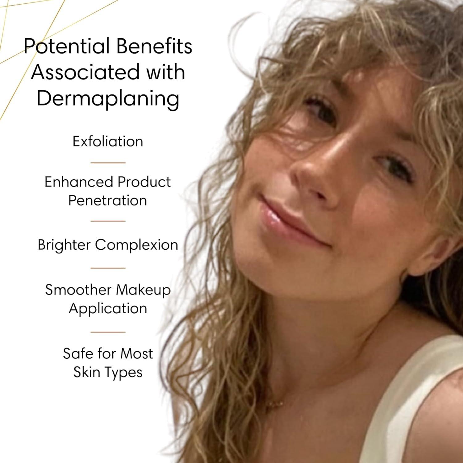 Herramienta de Afeitado Facial Dermaplane Lujo Orgánico 12 pcs