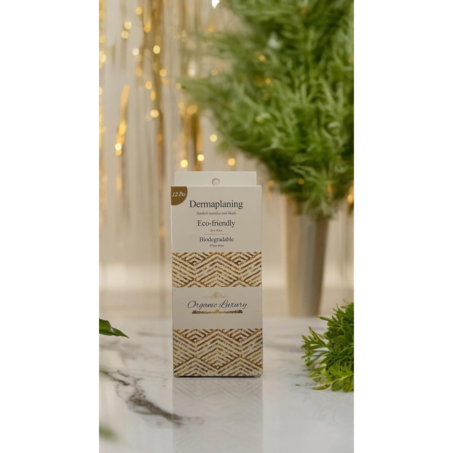 Herramienta de Afeitado Facial Dermaplane Lujo Orgánico 12 pcs