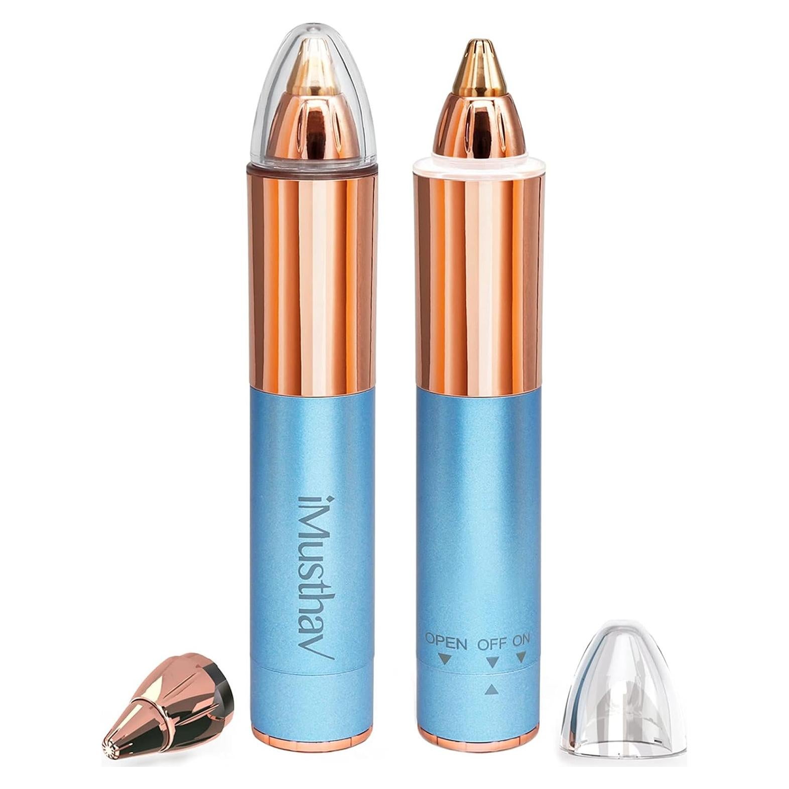 Removedor de Vello de Cejas iMusthav Azul Cristal Portátil