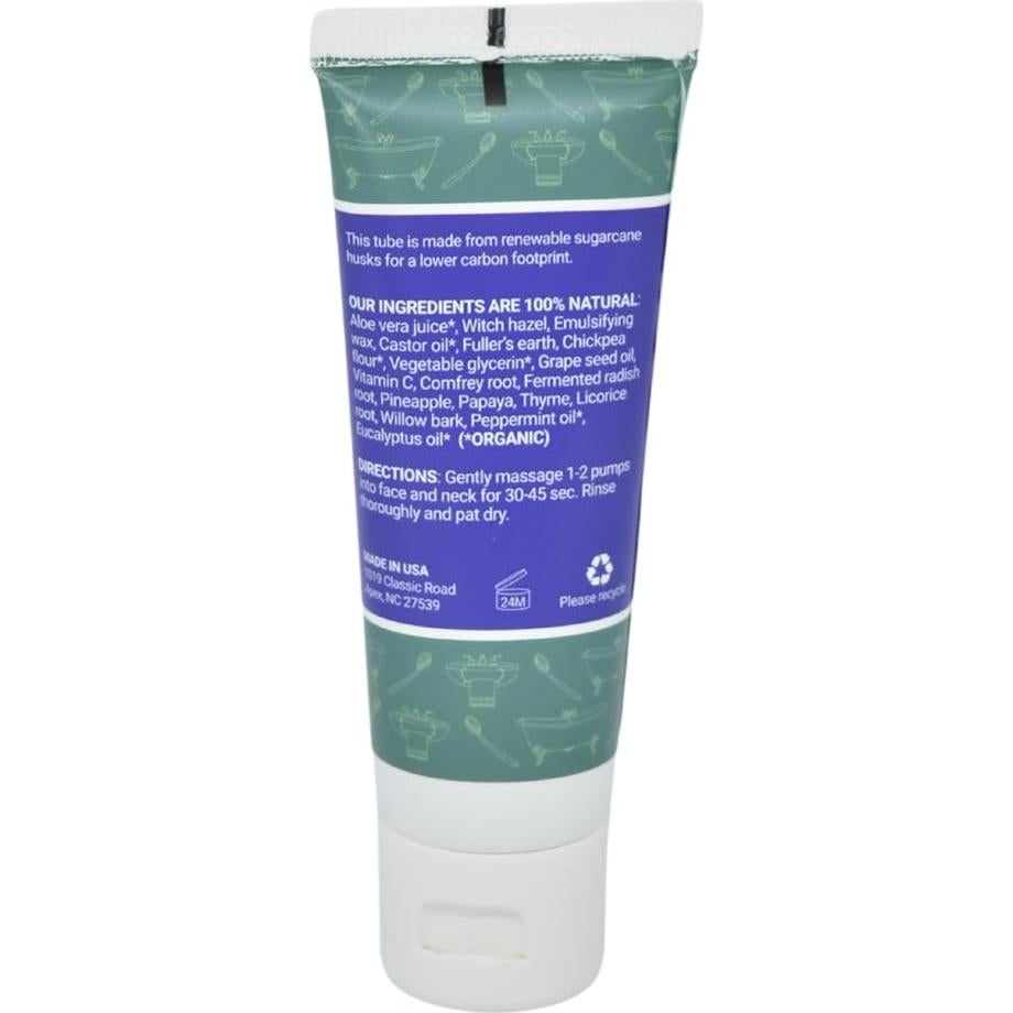 Limpiador Facial Exfoliante Jivi 50ml Menta Eucalipto Natural