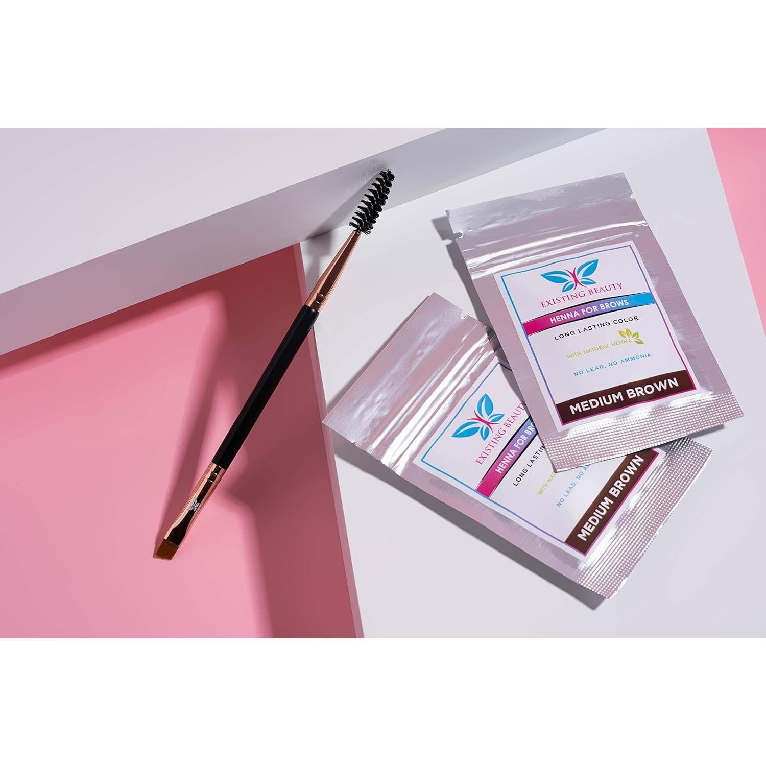 Pincel de Cejas Angulado Existing Beauty con Spoolie - 1 Cuenta