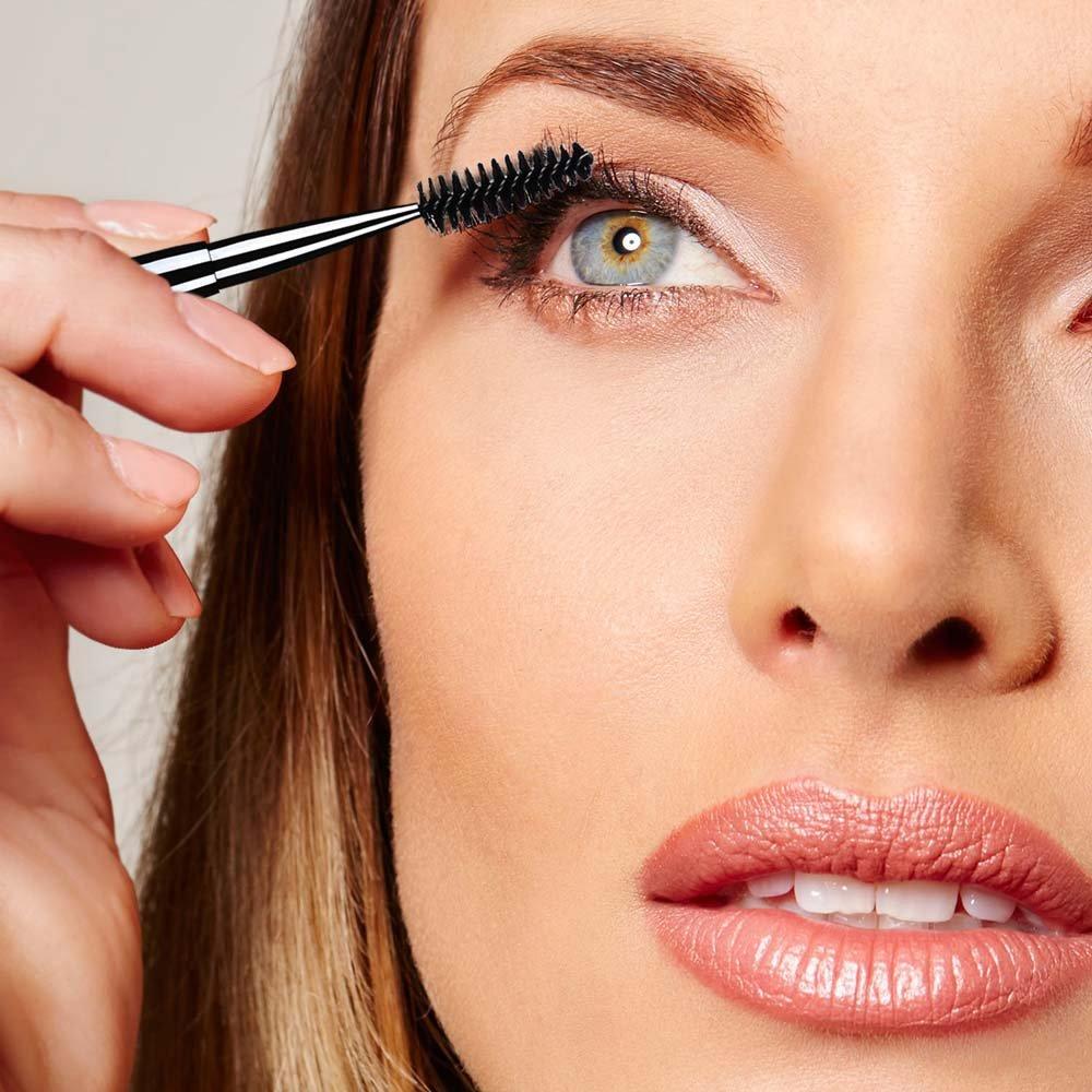 Cepillo de Pestañas Reutilizable BTYMS 2 Piezas con Tapa