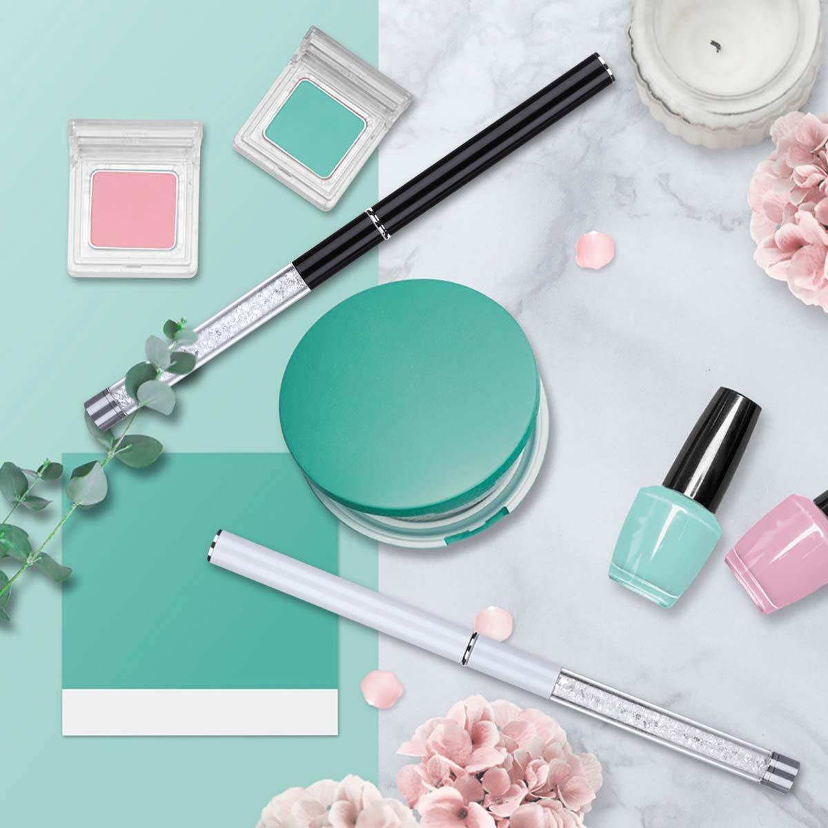 Cepillo de Pestañas Reutilizable BTYMS 2 Piezas con Tapa