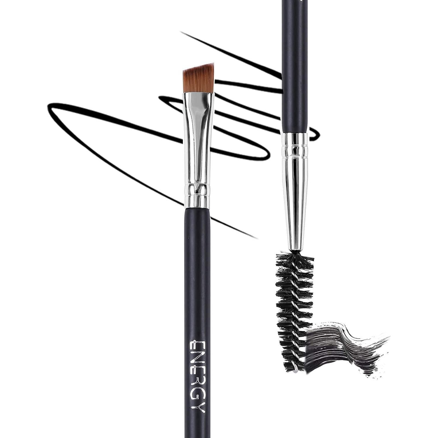 Cepillo de Cejas Angulado ENERGY con Spoolie Sintético