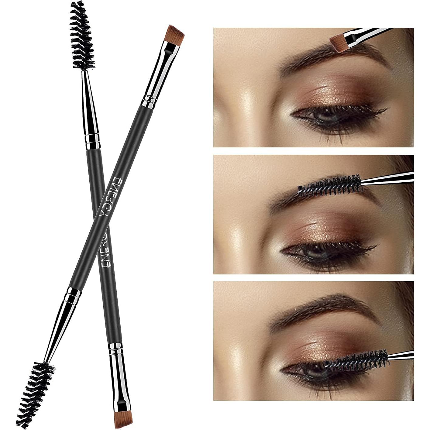 Cepillo de Cejas Angulado ENERGY con Spoolie Sintético