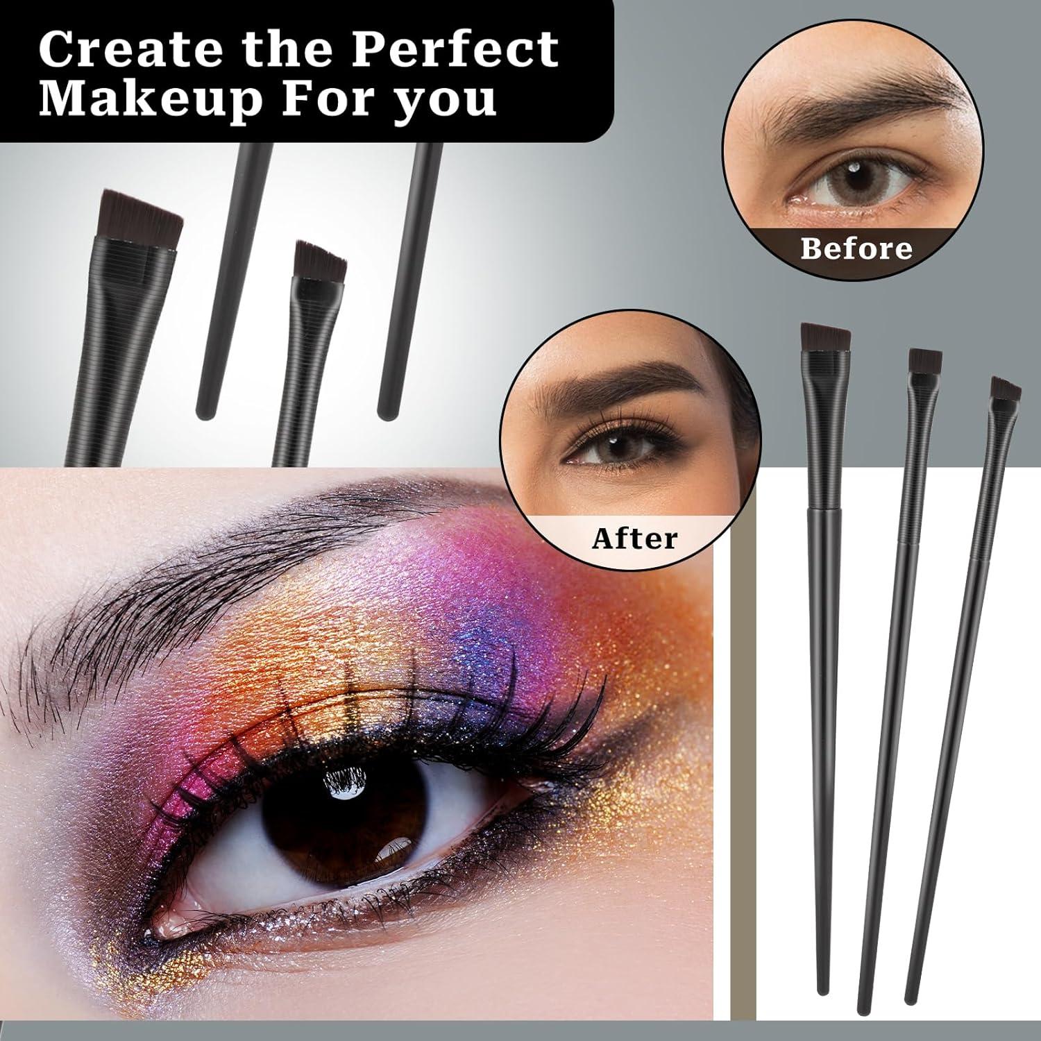 Paquete de 12 Pinceles de Delineador de Ojos KALIONE