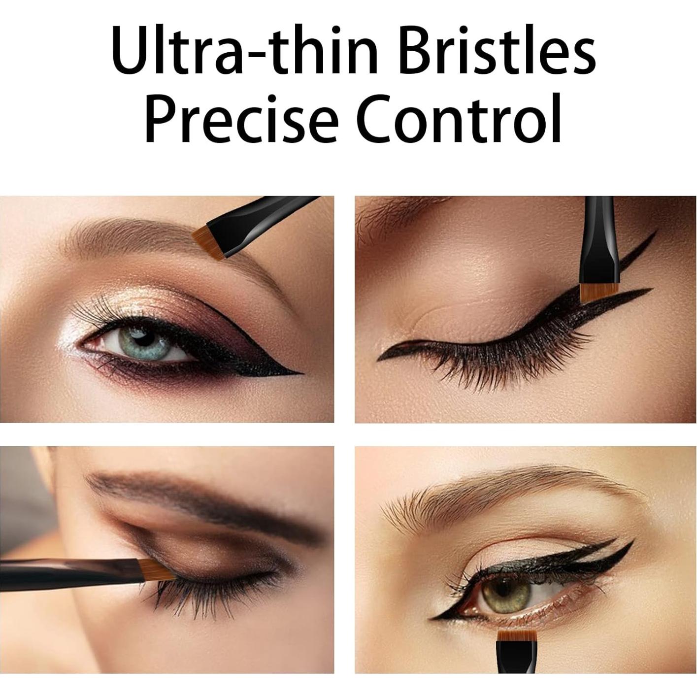 Juego de Pinceles para Cejas Raffaello 3 Piezas - Cerdas Sintéticas